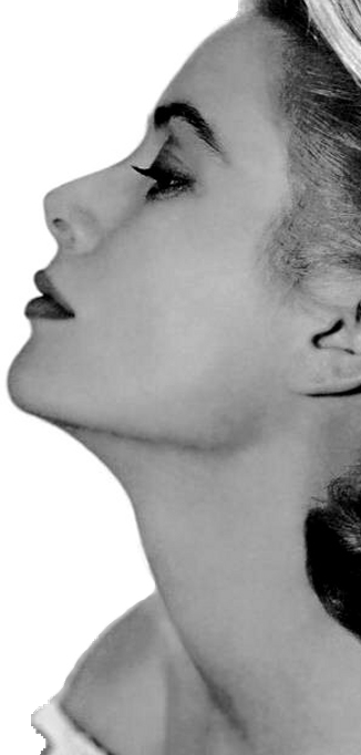 Grace Kelly in profile