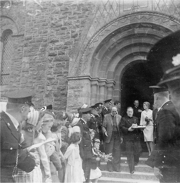 Princess Grace at St.Patricks Church, Newport, 1961 in Newport